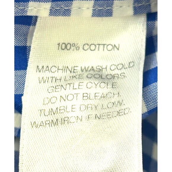 Vineyard Vines Mens Shirt Sz XL Cooper Fit Gingham Blue Check Performance 1134H4 - Picture 11 of 11